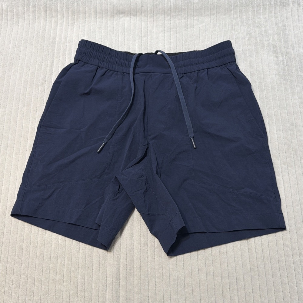 Lululemon Shorts Mens Small Blue Bowline Ripstop 5" Stretch Hiking Running Gym
